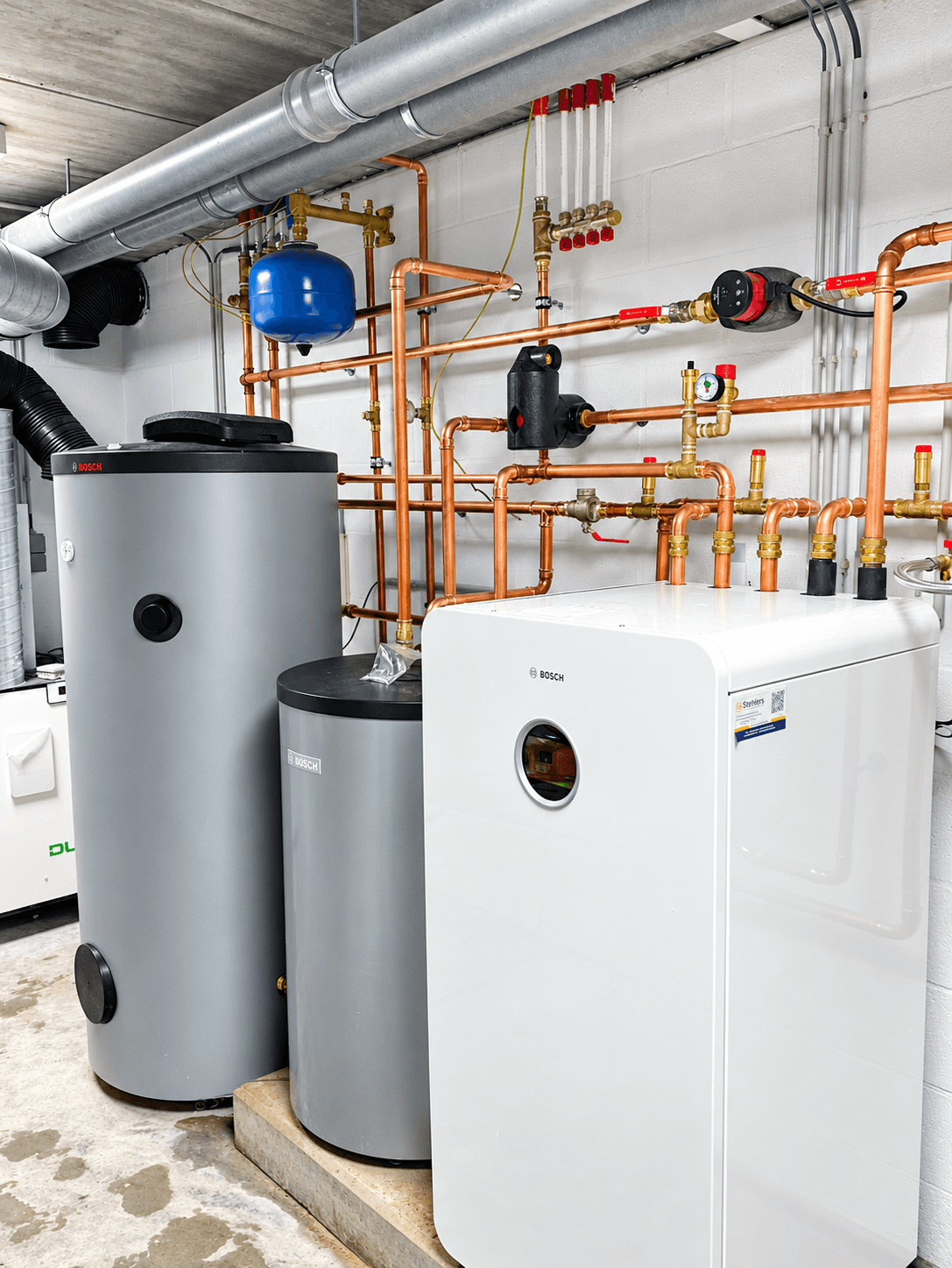 Bosch geothermische warmtepomp installatie.